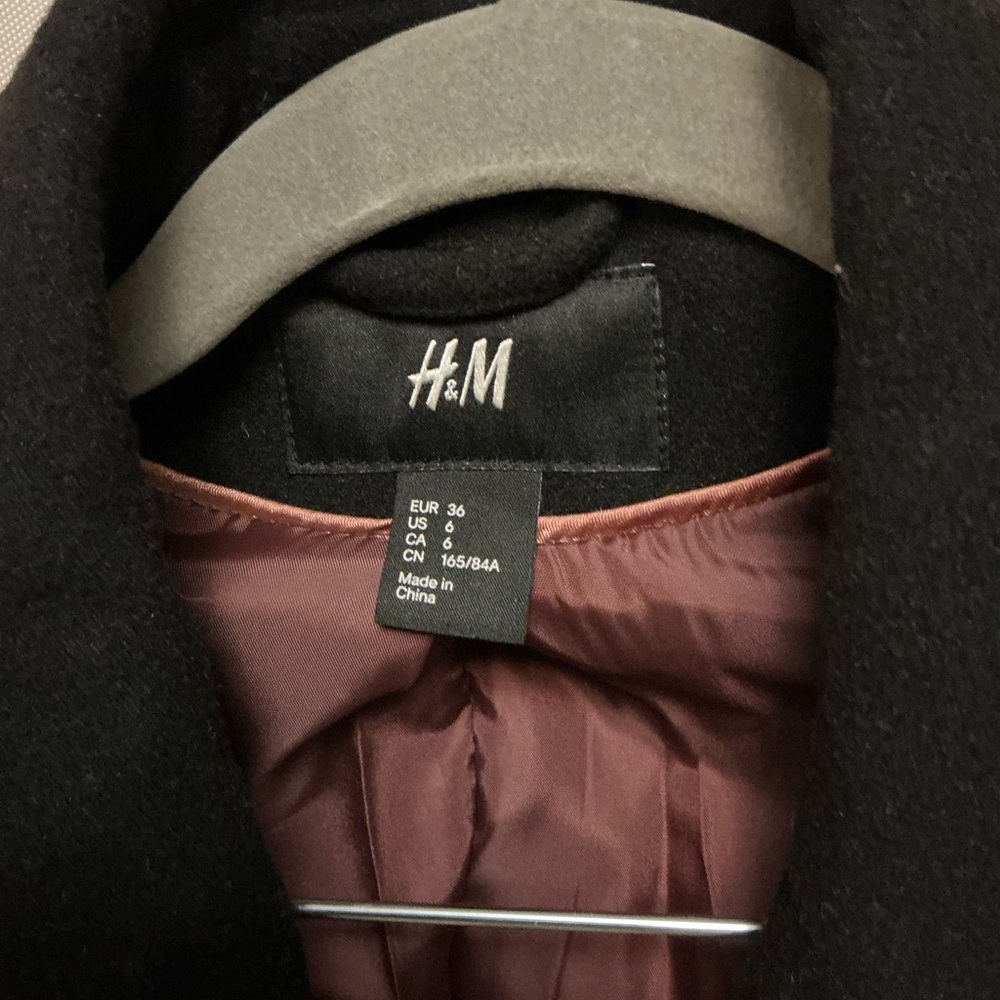 H&M Black Trench Coat - Picture 2 of 5